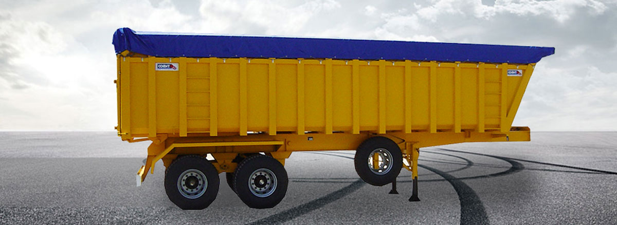 La benne céréalière 35  m³ COMET est destinée au transport des produits granulés à faible densité. Elle per